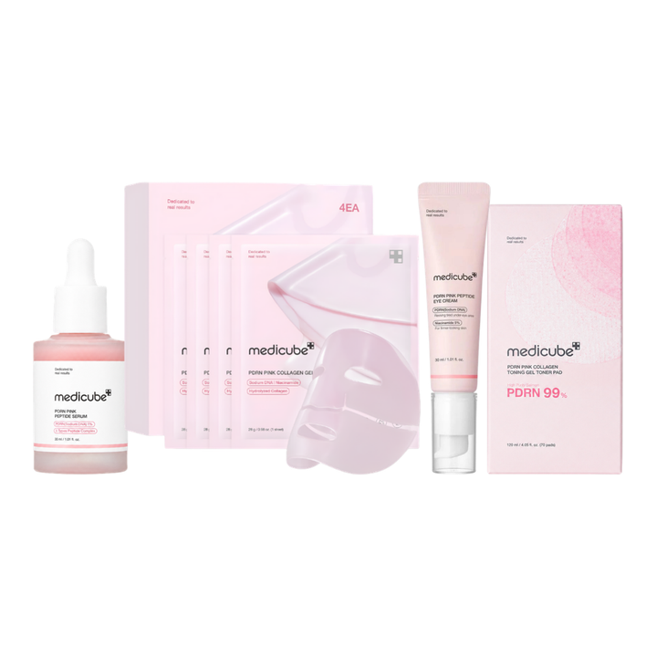 Medicube Kit PDRN Pink – Pelle Più Piena in 4 Prodotti